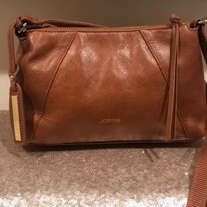 Joe’s Leather crossbody purse with pockets👜😍